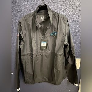 Carolina Panthers Nike Half Zip Wind Breaker. Men’s Medium. Black. Brand New
